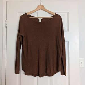 H&M Brown Long Sleeve Top